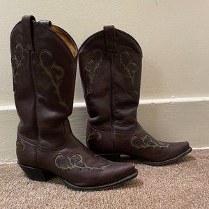 Tony Lama pointed toe cowboy boots size 9.5